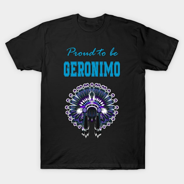 Native American Geronimo Headdress 10 T-Shirt by Jaya Moore